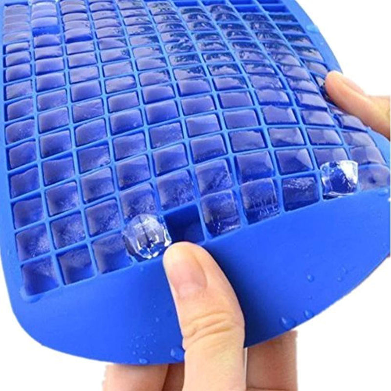 Mini Ice Cube Trays 160 Small Cube Silicone Molds For Kitchen Bar Party Drinks,BPA-Free,3 PCS