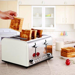 Abosi Toaster 2 Slice Toaster, Extra Wide Slots Stainless Steel Toaster with 7 Bread Browning Settings, REHEAT/DEFROST/CANCEL Function, 750W