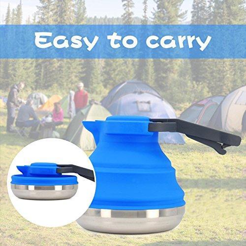 Collapsible Camping Kettle for Hiking, Travel & Outdoors 42 Ounce Capacity