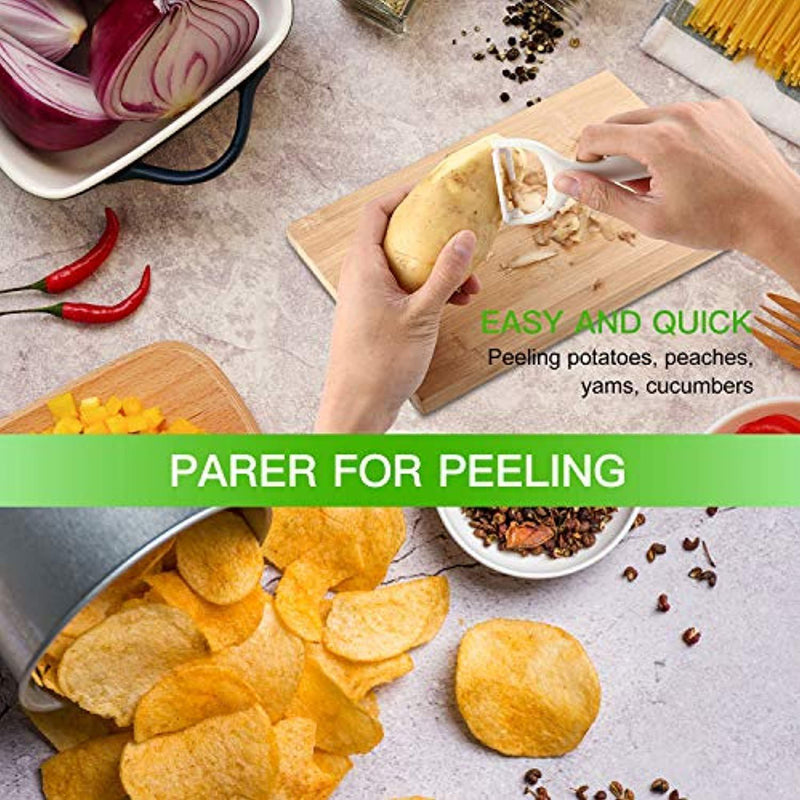 Vegetable Chopper Mandoline Slicer Dicer Cutter Peeler 13 In 1 Pro Manual Veggie Fruits Cheese Julienne Grater Squeezer Set 8 Blades With Cleaning Tool Hand Protector Container For Kitchen