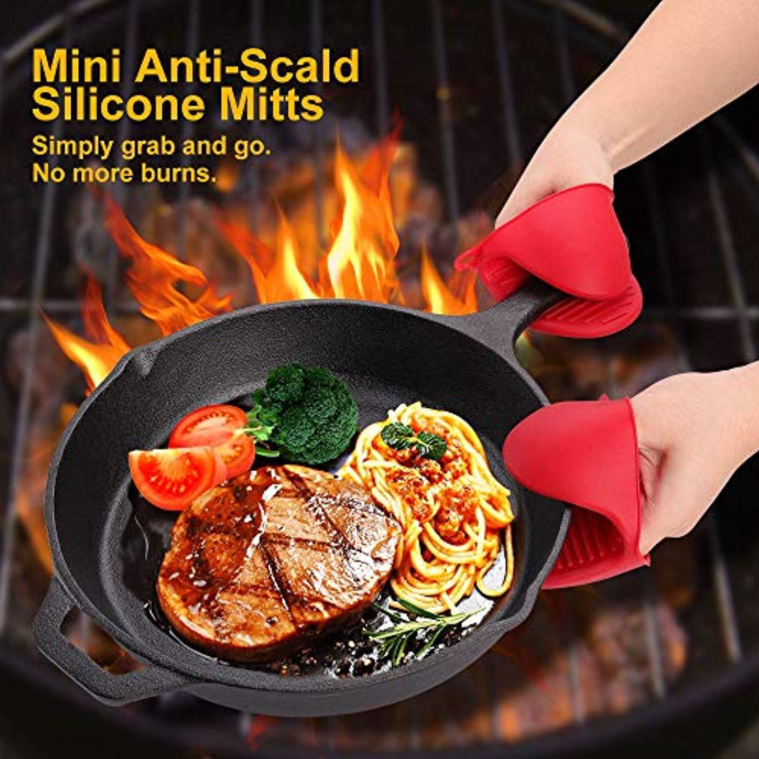 BAYKA Instant Pot Accessories Set with Stainless Steel Steamer basket, Non-stick Springform Pan, Egg Bites Molds, Steamer Rack, Mini Mitts, Fits 6,8 Qt Instant Pot, Ideal 5 pcs Set for Pressure Cooker