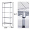 SINGAYE Storage Shelves 5 Tier Shelving Units Heavy Duty Metal Shelves Adjustable Garage Shelf Storage Rack Organizer, 23.6’’ W x 16’’ D x 59.1’’ H (Silver)