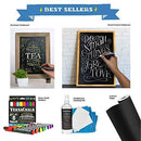 VersaChalk Chalkboard Contact Paper Vinyl Wall Decal Sticker, Extra Large 18 x 96 Inch Roll with Chalk Pen