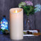 Luminara Flameless Candle Dancing Wick Pillar LED Candle with Remote & Timer, 3.5-inch by 5-inch Ivory ¡­