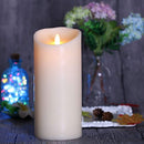 Luminara Flameless Candle Set of 3pcs,3.5-Inch by 5/7/9-Inch Pillar Candle with Moving Wick,Ivory