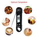 ELYAN Kitchen Thermometer Meat Thermometer Cooking Thermometer BBQ Thermometer Report Thermometer Instant Read Thermometer with Blue Backlit LCD Display Voice for Grilling Food Milk Bath Water