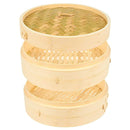 Natural Bamboo Steamer Basket - 3 Piece Set Dim Sum Bamboo Steamers, Great for Asian Cooking, Buns, Dumplings, Vegetables, Fish, 10 x 6.2 x 10 Inches