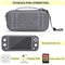 Compatible with Switch Lite Case EVA Protective Carrying Case for Switch Lite Cover Video Game Accessories for Nintendo Switch Lite Gifts for Men Husband Kids Teens (GrayWhite)