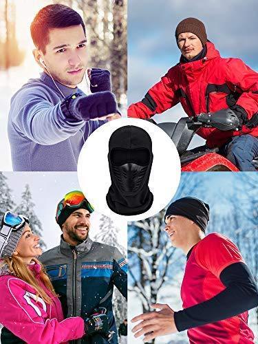 3 Pieces Balaclava Full Face Mask Ski Long Mask Windproof Sports Headwear for Hunting Fishing Activity Supplies
