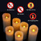 Flameless Candles Flickering LED Candles Set of 12 (D:2.2" X H:5") Ivory Real Wax Pillar Battery Opeated Candles with 10-key Remote and Cycling 24 Hours Timer