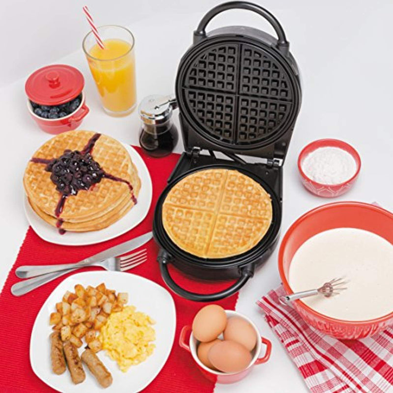 CucinaPro Waffle Maker- Non-stick American Waffler Iron with Adjustable Browning Control- Beeps When Ready