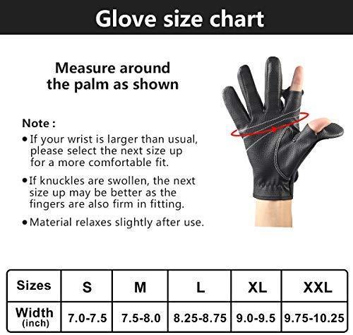 MANO Neoprene Fishing Gloves for Men and Women 2 Cut Fingers Flexible Great for Photography Fly Fishing Ice Fishing Running Touchscreen Texting Hiking Jogging Cycling Walking