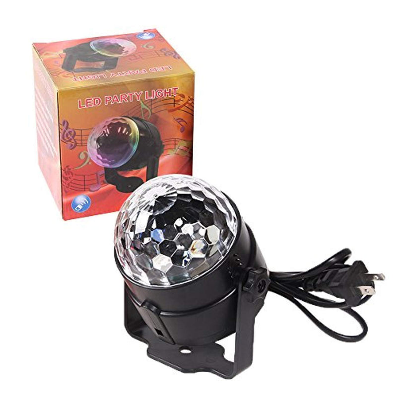 Letsfunny Disco Lights Sound Activated Strobe Light 7 Colors Party Lights Disco Ball for Parties, Karaoke, Celebration, Decoration
