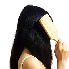Naturaloox Pure 100% Natural Boar Bristle Paddle Hair Brush For Healthy Hair Distribute Natural Oils & Stimulate Scalp, Improve Hair Growth, Naturally Conditions Hair,...
