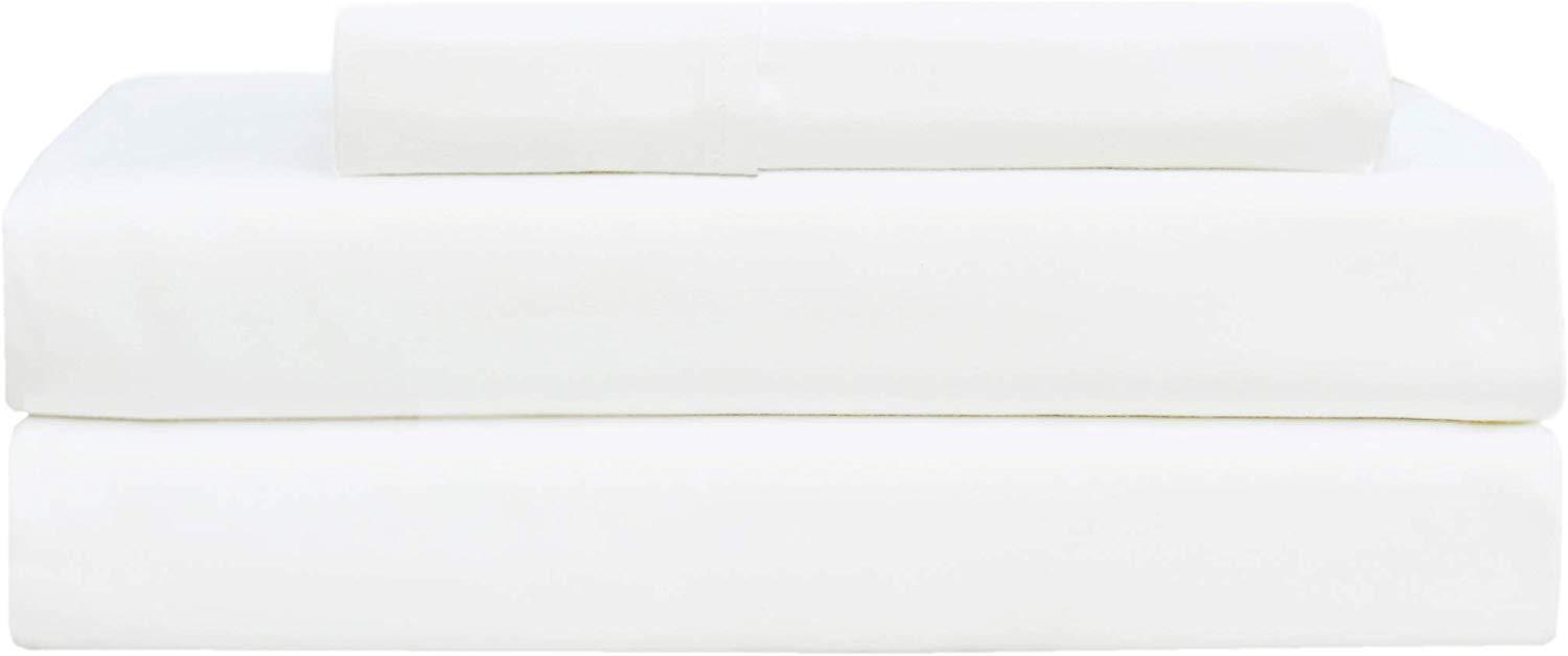 COTTON CRAFT - Ultra-Soft 400-Thread-Count Full Size Sheet Set in Sage, Premium 100% Pure Combed Cotton, 4-Piece Sateen Bedding Set with 1 Deep-Pocket Fitted Sheet, 1 Flat Sheet & 2 Pillowcases