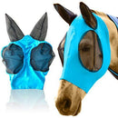 DakPets Horse Fly Mask with Ears - Comfort Fit Fly Mask – Protects The Horse from Insects and Irritants - Lightweight & Comfortable Stretchy Lycra & Mesh UV Equine Fly Mask - Protects Eyes and Ears