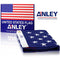 Anley EverStrong Series American US Flag 2x3 Foot Heavy Duty Nylon - Embroidered Stars and Sewn Stripes - 4 Rows of Lock Stitching - USA Banner Flags with Brass Grommets 2 X 3 Ft