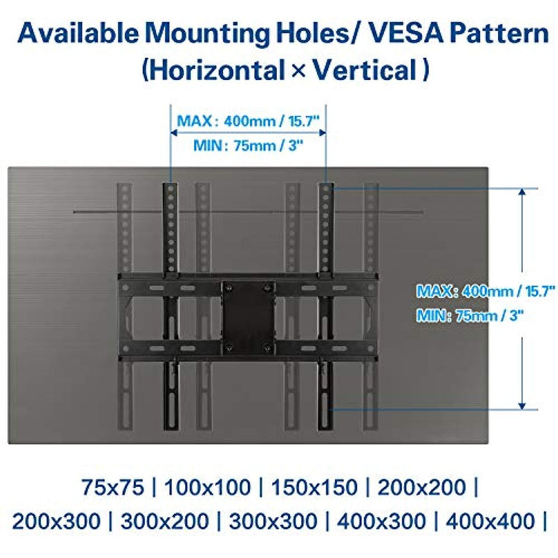 Mounting Dream MD2380 TV Wall Mount Bracket for Most 26-55 Inch LED, LCD, OLED and Plasma Flat Screen TV, with Full Motion Swivel Articulating Dual Arms, up to VESA 400x400mm with Tilting for Monitor