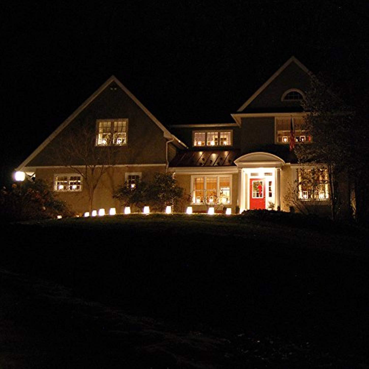 Lumabase 32010 10 Count Electric Luminaria Kit, White