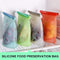 Reusable Food Preservation Bags SiFree Silicone Storage Container Applicable with Refrigerator, Microwave Oven, Toaster Safe Airtight Seal Cooking Bag - 4 PCS