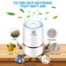 Meleden 304565 Air Purifier with True HEPA & Active Carbon Filters, White