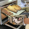 GREVY Cotton Oven Mitts Heat Resistant Baking Glove 100% Cotton Lining 13"(Cute Dog,Potholder Kitchen Gloves) (Beige)
