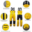 Navis Marine Coastal Sailing Jacket with Bib Pants Fishing Rain Suit Foul Weather Gear