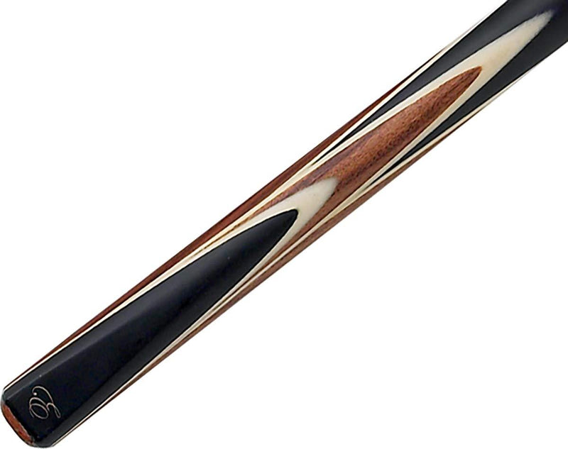 EliteShade Snooker Transfer Design Pool Cue in Black Weight: 20 oz.