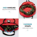 2-Pack Christmas Wreath Storage Bag 36" - Artificial Wreaths, Durable Handles, Dual Zipper & Card Slot, Holiday Xmas Tear Resistant Storage Container 420D Oxford Fabric by ZOBER