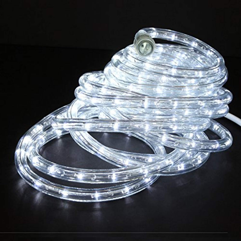 Direct-Lighting 24ft Super Bright Heavy Duty Cool White Rope Lights with 288 LEDs - Expandable to 216 Ft.