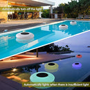 Blibly Swimming Pool Lights Solar Floating Light with Multi-Color LED Waterproof Outdoor Garden Lights