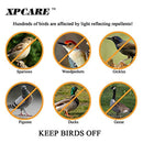 XPCARE Bird Repellent Scare Tape - 150ft x 2in Holographic Bird Scare Ribbon, Double Side Bird Deterrent-150Ft