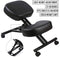 Ergonomic Kneeling Chair Home Office Chairs Thick Cushion Pad Flexible Seating Rolling Adjustable Work Desk Stool Improve Posture Now & Neck Pain - Comfortable Knees and Straight Back by Defy Desk