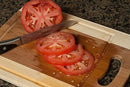 CC Boards 3-Piece Bamboo Cutting Board Set: Wooden butcher block boards with juice groove and handle; Slice veggies, bread or meat; great for serving cheese and crackers