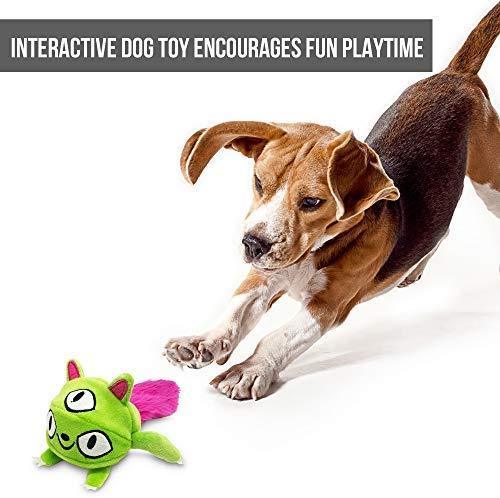 Hyper Pet Doggie Tail Interactive Plush Dog Toys(Wiggles, Vibrates, and Barks – Dog Toys for Boredom and Stimulating Play,Color Varies)