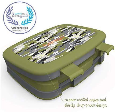 Bentgo Kids Prints (Unicorn) - Leak-Proof, 5-Compartment Bento-Style Kids Lunch Box - Ideal Portion Sizes for Ages 3 to 7 - BPA-Free and Food-Safe Materials