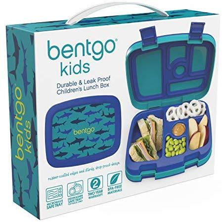 Bentgo Kids Prints (Unicorn) - Leak-Proof, 5-Compartment Bento-Style Kids Lunch Box - Ideal Portion Sizes for Ages 3 to 7 - BPA-Free and Food-Safe Materials