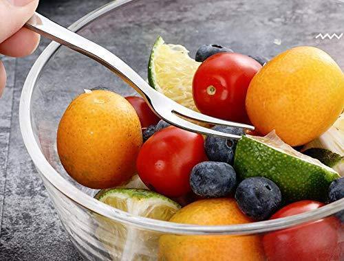 MINI-FACTORY Stainless Steel Fork [20-Piece] Fruit/Appetizer/Dessert Cocktail Forks