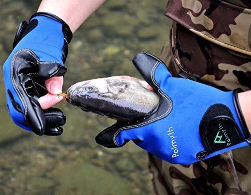 MANO Neoprene Fishing Gloves for Men and Women 2 Cut Fingers Flexible Great for Photography Fly Fishing Ice Fishing Running Touchscreen Texting Hiking Jogging Cycling Walking