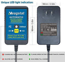 Heagstat Trickle Battery Charger 6V 12V 1000mA Automatic Smart Battery Maintainer for Auto Car Motorcycle Lawn Mower Boat ATV SLA AGM GEL CELL Lead Acid Batteries