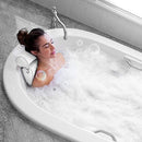 Bath Pillow Bathtub Spa Pillow, Non-slip 6 Large Suction Cups, Extra Thick for Perfect Head, Neck, Back and Shoulder Support by Idle Hippo, Fits All Hot Tub, Whirlpool,...