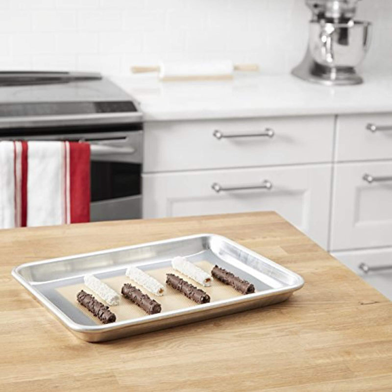 2-Pack Non-Stick Silicone Baking Mat, Toaster Oven Liner, Cookie Sheet, 16.5" x 11.5  by GAOAG