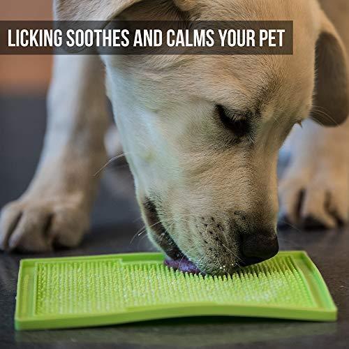 Hyper Pet Lickimat Slow Feeder Dog Mat & Boredom Buster (Perfect For Dog Food, Dog Treats, Yogurt, or Peanut Butter) [Fun Alternative to a Slow Feed Dog Bowl], Available in a Variety of Colors & Sizes