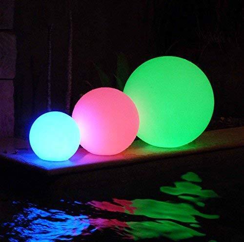 LED Light Ball LOFTEK: 16-inch RGB Colors Light Sphere with Remote Control, Cordless Floating Pool Lights, IP68 Waterproof and Rechargeable Battery, Sensory Toys for Kids, Home, Garden, Party Decor