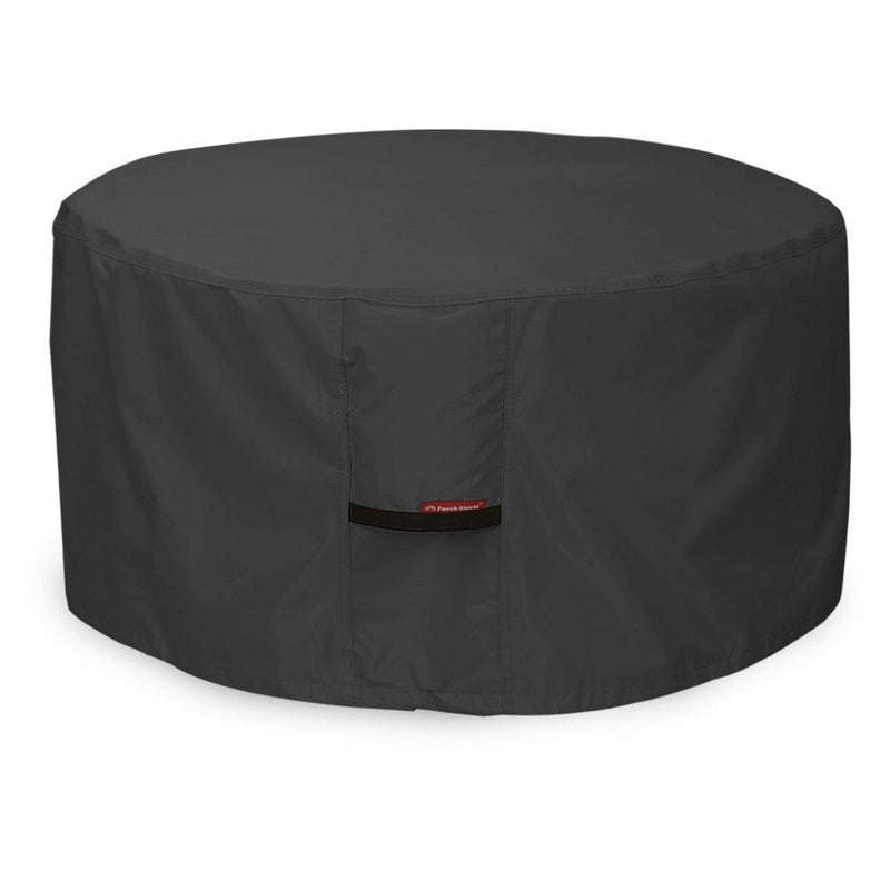 Porch Shield Fire Pit Cover - Waterproof 600D Heavy Duty Round Patio Fire Bowl Cover Black - 32 inch