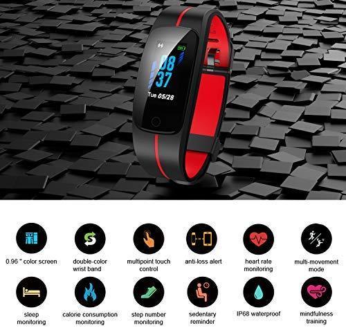 Updated 2019 Version High-End Fitness Tracker HR, Activity Trackers Health Exercise Watch with Heart Rate and Sleep Monitor, Smart Band Calorie Counter, Step Counter, Pedometer Walking for Men & Women