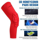 Basketball Knee Pads:ShinyPro 3D Honeycomb Shock Absorption EVA Pads,for Basketball Softball Baseball Football Volleyball,Kids Youth Girls Boys Women Men,1 Pair