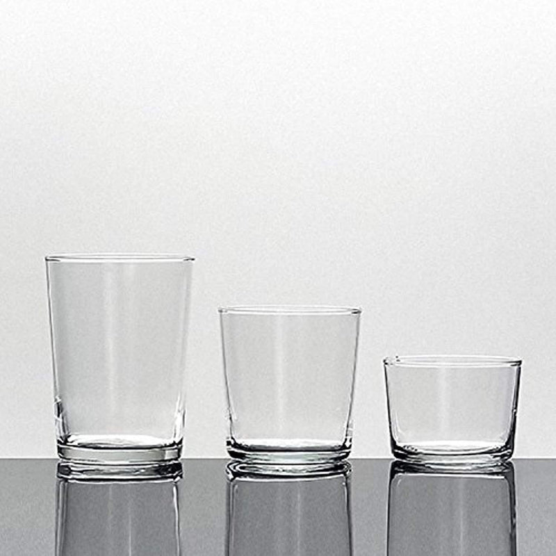 Bormioli Rocco Bodega Collection Glassware – Set Of 12 Medium 12 Ounce Drinking Glasses For Water, Beverages & Cocktails – 12oz Clear Tempered Glass Tumblers