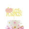 HEETON Little Pumpkin Cake Topper Pink Girl Fall Baby Shower Birthday Halloween Thanksgiving Pumpkin Party Decorations Supplies