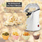 Hot Air Popcorn Popper, Popcorn Maker, 1200W Electric Popcorn Machine with Measuring Cup and Removable Lid, Healthy Popcorn Maker for Home, No Oil Needed, Great For Kids (White)